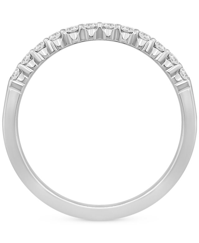 Diamond Double Row Band (1/2 ct. t.w.) 14k White Gold