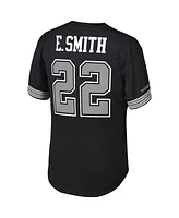 Men's Mitchell & Ness Emmitt Smith Black Dallas Cowboys Retired Player Name and Number Mesh Top