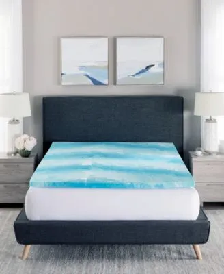 Prosleep Cooling Gel Swirl Memory Foam Mattress Toppers