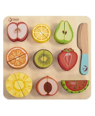 Classic World Cutting Fruits Wooden Puzzle