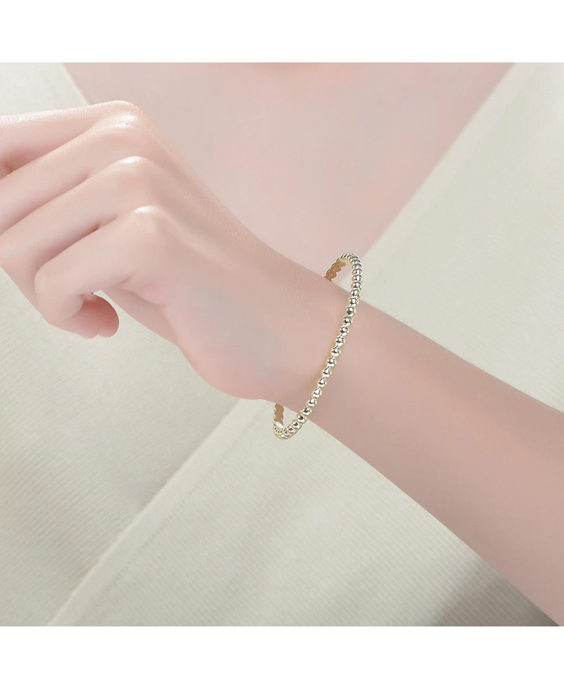 Ra 14K Gold Plated Cuff Bracelet