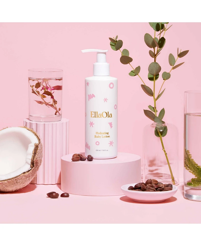 EllaOla Hydrating Baby Lotion | Made with Organic ,Plant-Based Ingredients | Fragrance Free