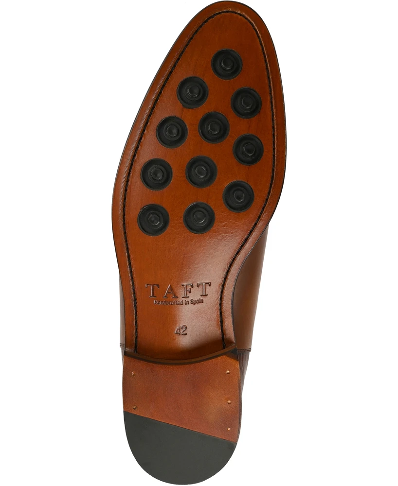 Taft Men's Hiro Leather and Embossed Croc Detailing Chelsea Boots