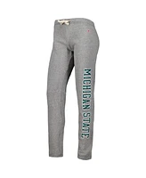 Women's League Collegiate Wear Heather Gray Michigan State Spartans Victory Springs Tri-Blend Jogger Pants