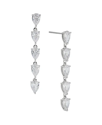 Eliot Danori Pear Shape Cubic Zirconia Drop Earring, Created for Macy's