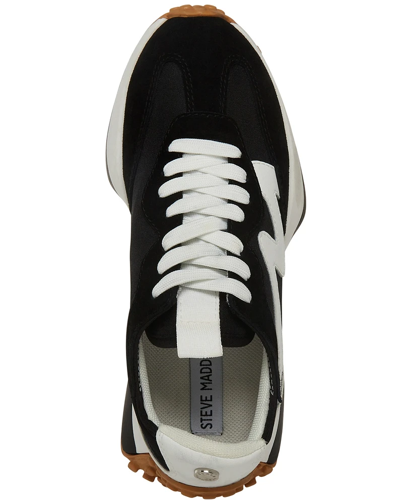 Steve Madden Women's Campo Retro Lace-Up Jogger Sneakers