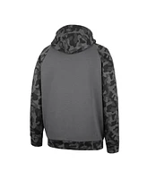 Men's Colosseum Charcoal Michigan State Spartans Oht Military-Inspired Appreciation Camo Stack Raglan Pullover Hoodie