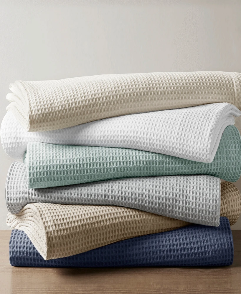 Madison Park Waffle Weave Cotton Blanket