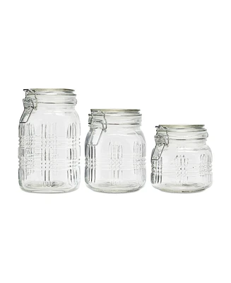 Style Setter Portland Square Glass Canisters, Set of 3