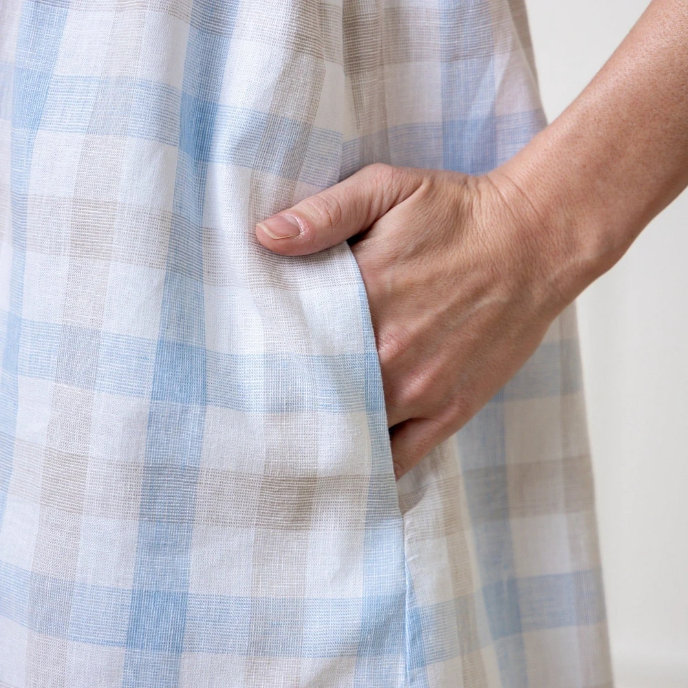 Hope & Henry Women's Sleeveless Bow Shoulder Dress