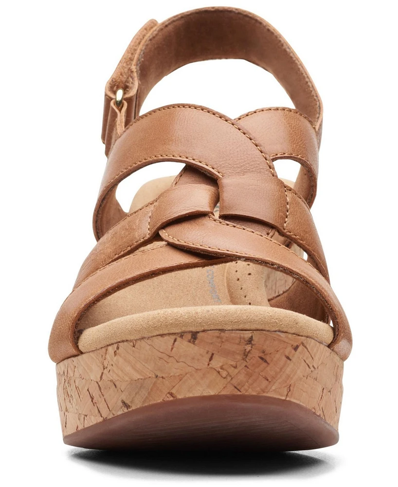 Clarks Women's Collection Giselle Beach Slingback Wedge Sandals