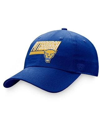 Men's Top of the World Royal Pitt Panthers Slice Adjustable Hat