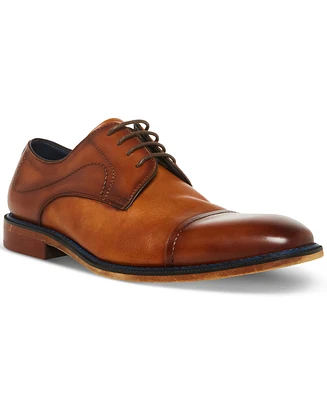 Steve Madden Men's Zane Tonal & Textured Leather Mid Oxford Dress Shoe