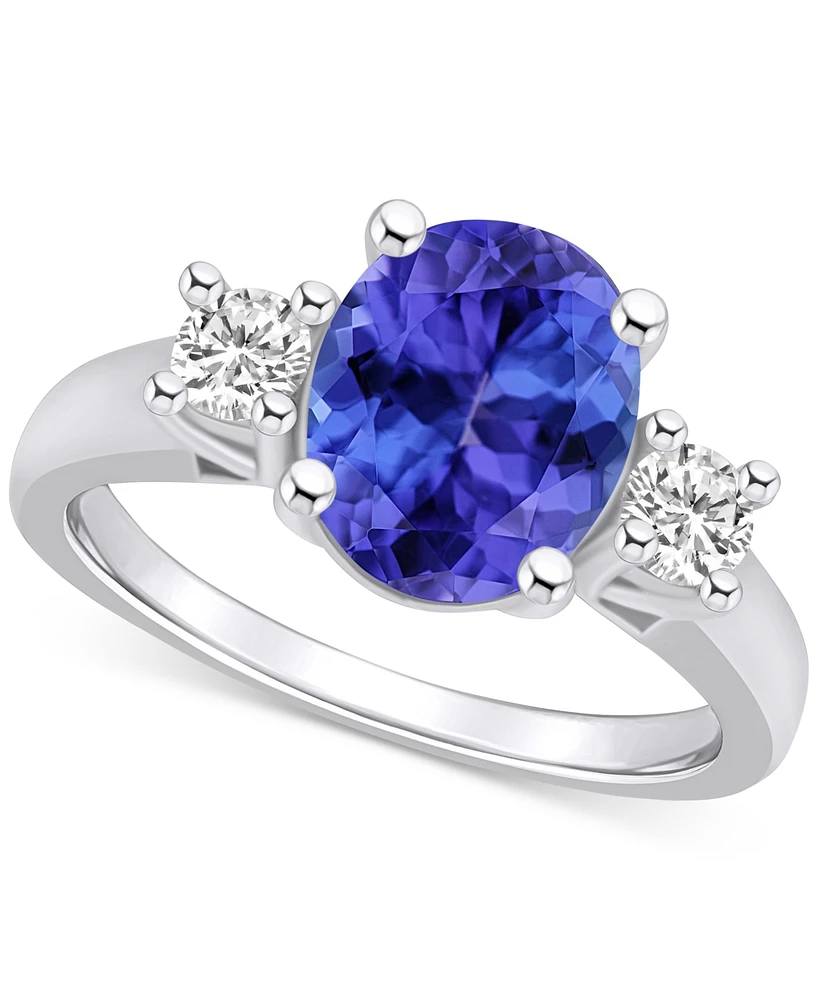 Tanzanite (2-3/4 ct. t.w.) & Diamond (1/3 Oval Ring 14k Gold