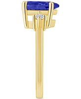 Tanzanite (1-7/8 ct. t.w.) & Diamond (1/10 Pear Ring 14k Gold