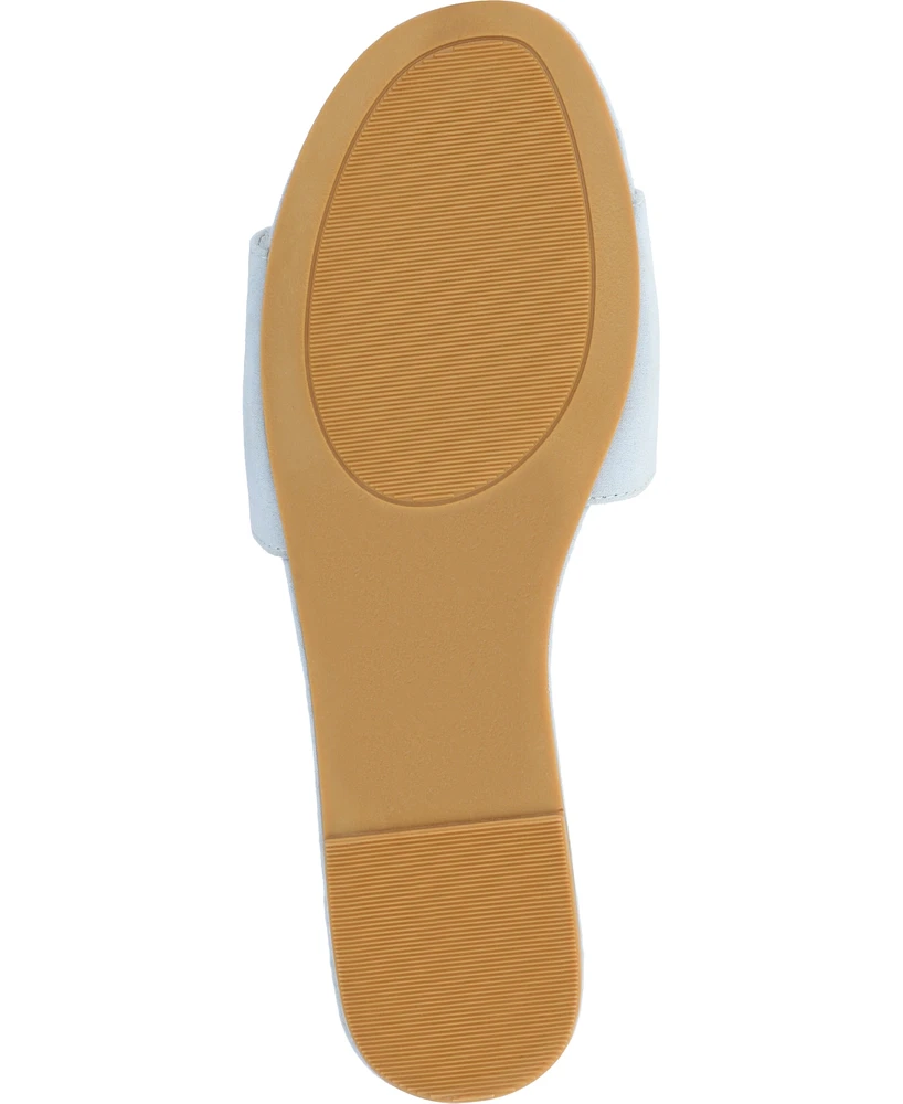 Journee Collection Women's Kolinna Slip On Flat Sandals