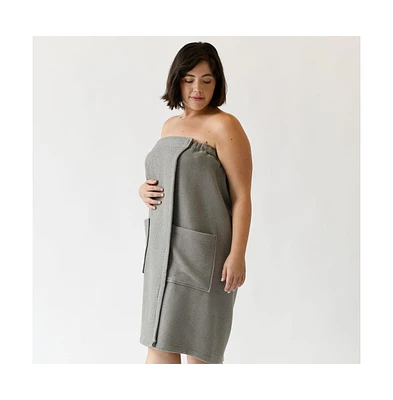 Cozy Earth Women's Waffle Terry Bath Wrap
