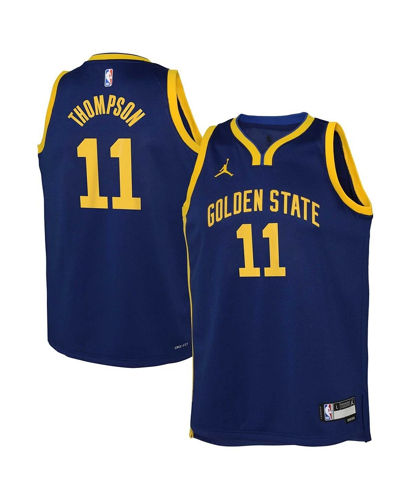 Big Boys and Girls Jordan Klay Thompson Blue Golden State Warriors 2022/23 Swingman Jersey - Statement Edition