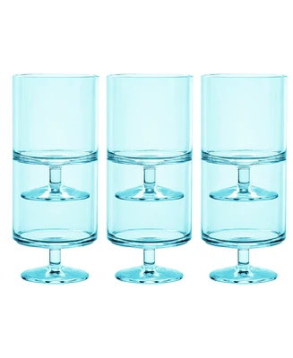 Abode Homewares Stacking Wine Goblet Set of 6