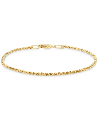 Children's Glitter Rope Bracelet in 14k Yellow Gold