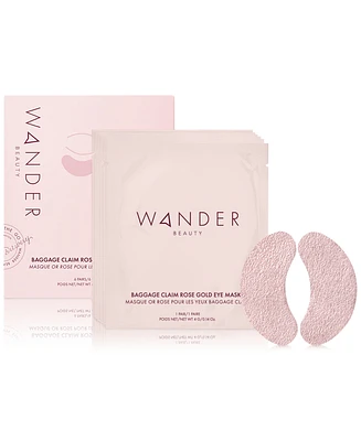 Wander Beauty Baggage Claim Rose Gold Eye Masks, 6-Pk.
