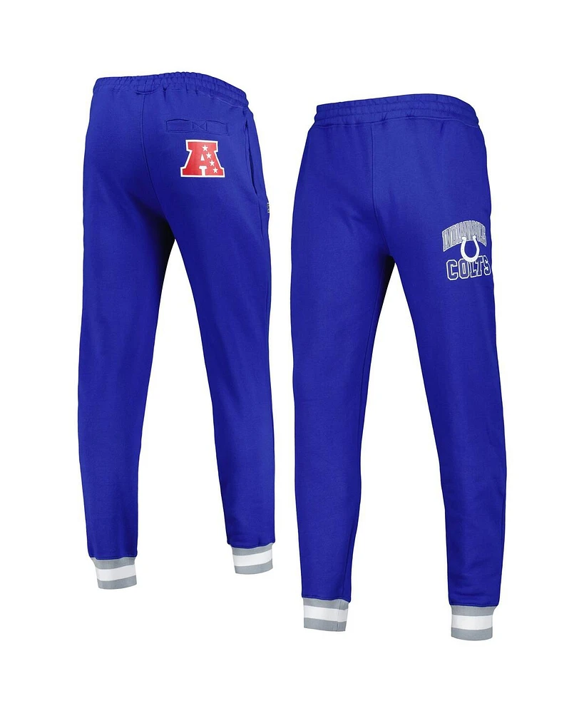 Men's Starter Royal Indianapolis Colts Blitz Fleece Jogger Pants