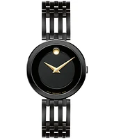 Movado Women's Esperanza Swiss Quartz Black Pvd Watch 28mm