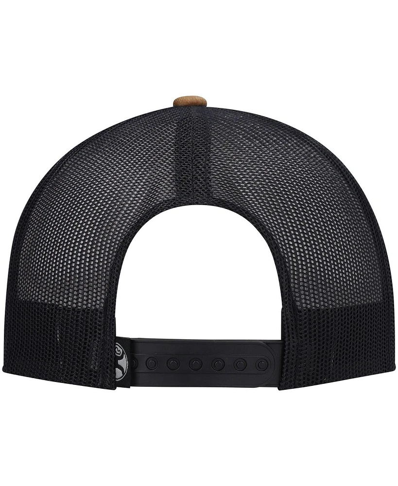 Men's Hooey Tan, Black Holley Trucker Snapback Hat
