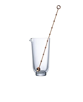 Nude Glass Hepburn Mixing Glass with Stirrer
