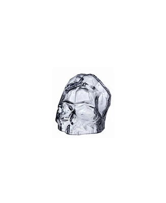 Nude Glass Memento Mori Faceted Skull Head Decor, Small