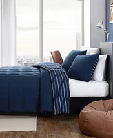 Nautica Longdale Solid Stripe Reversible Piece Comforter Set