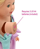 Lil Tots Talking Hair Styling Playset 16 Piece 12" Doll Playset, New Adventures, Children's Pretend Play, Ages 3 and up