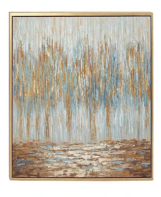 Rosemary Lane Canvas Tree Framed Wall Art with Gold-Tone Frame, 47" x 2" x 36"
