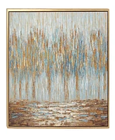 Rosemary Lane Canvas Tree Framed Wall Art with Gold-Tone Frame, 47" x 2" x 36"