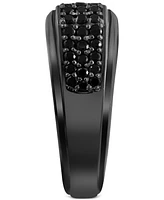 Effy Men's Black Spinel Ring (1-5/8 ct. t.w.) in Black Pvd-Plated Sterling Silver