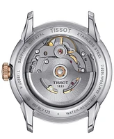 Tissot Women's Swiss Automatic Chemin des Tourelles Powermatic 80 Two-Tone Stainless Steel Bracelet Watch 34mm
