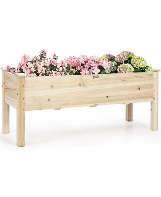 Raised Garden Bed Elevated Planter Box Wood