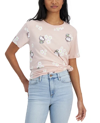 Love Tribe Juniors' Hello Kitty Crewneck T-Shirt