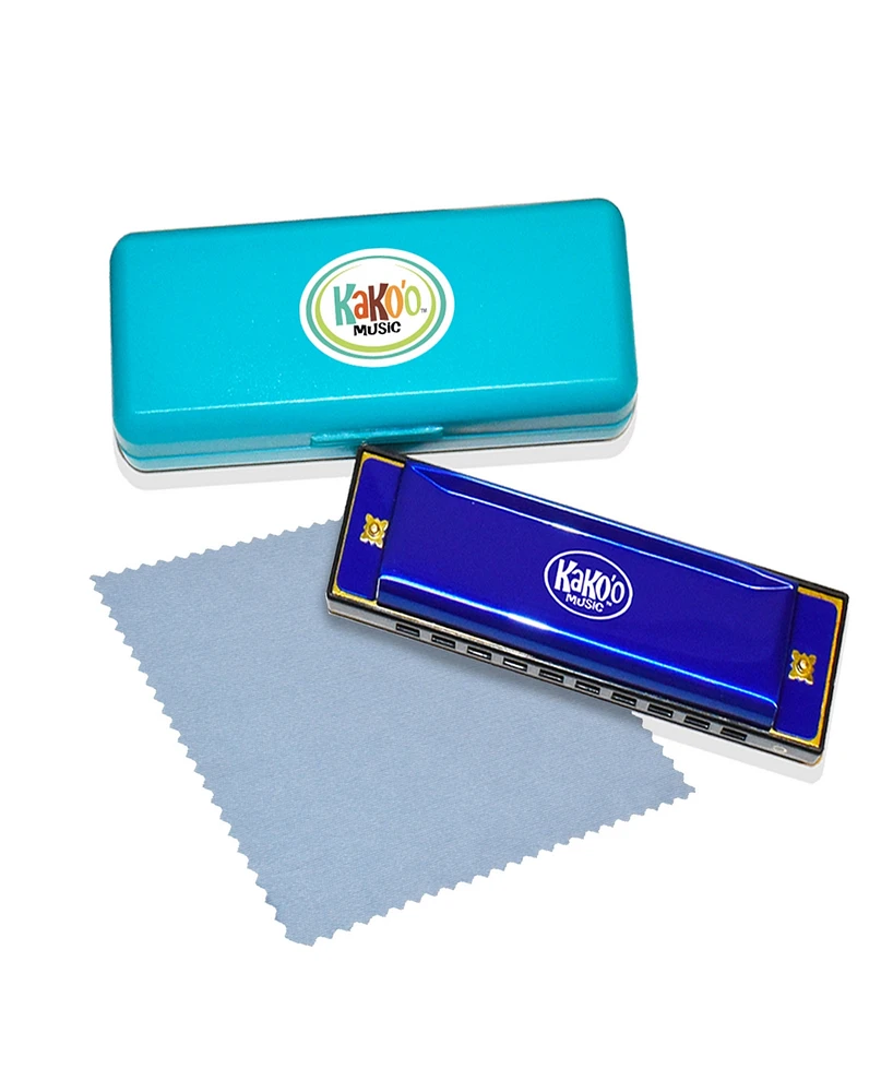 KaKo'o Music Classic Blue Metal Harmonica