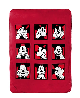 Disney Mickey Mouse Expressions Silk Touch Throw, 70" x 50"
