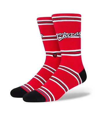 Men's Stance Chicago Bulls Hardwood Classics Stripes Crew Socks
