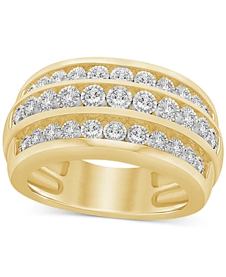 Diamond Triple Row Band (3/4 ct. t.w.) in 14k Gold