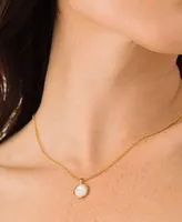 brook & york 14K Gold-Plated Anna Cultured Mother of Pearl Pendant