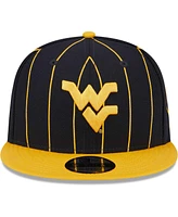 Men's New Era Navy, Gold West Virginia Mountaineers Vintage-Like 9FIFTY Snapback Hat