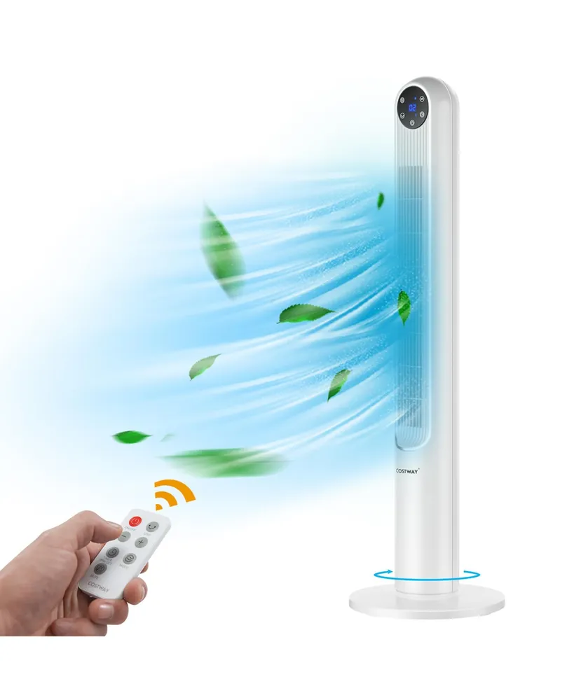 42'' Tower Fan Smart Display Panel 12H Timer 80 Degree Oscillating w/Remote