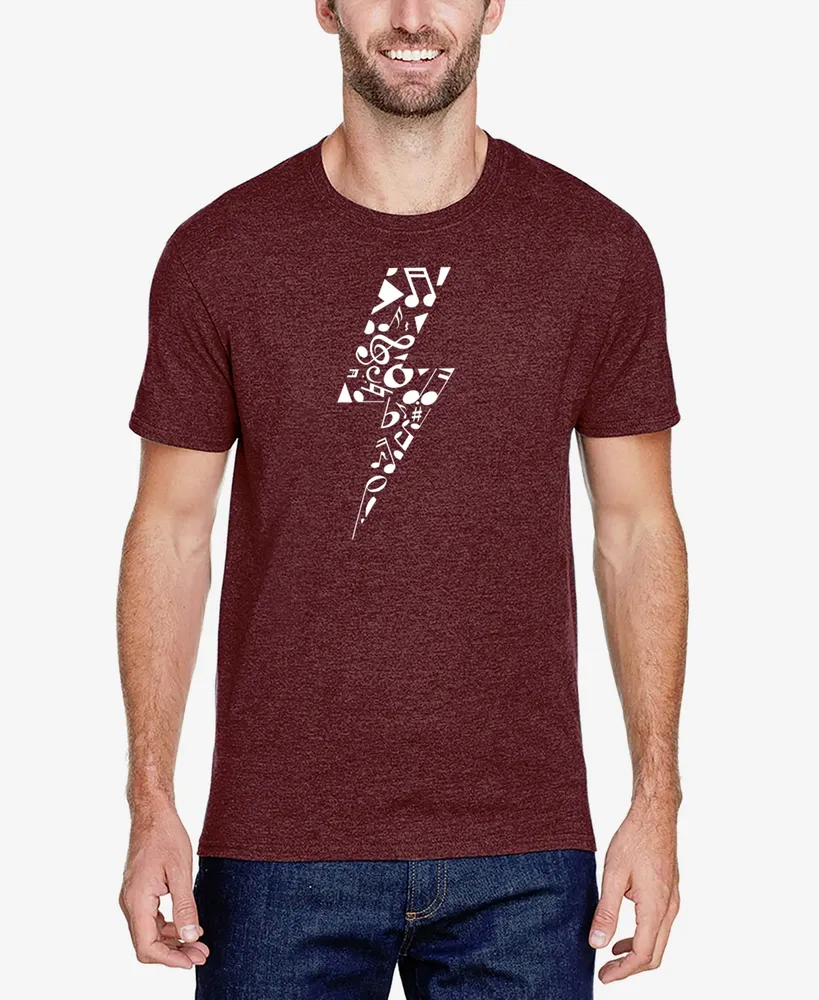 La Pop Art Men's Short Sleeves Premium Blend Word T-shirt