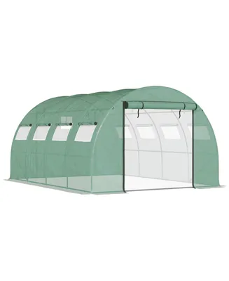 Outsunny Tunnel house with 2 Mesh Doors Hot House, , 13' x 10'