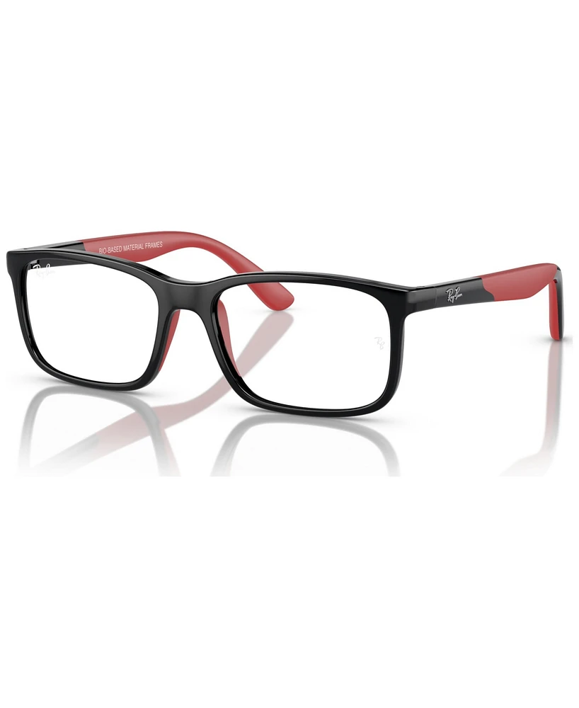Ray-Ban Jr Kids Rectangle Eyeglasses, RB1621 47