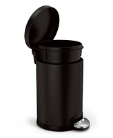 simplehuman 4.5 Liter Round Step Bathroom Trash Can with Soft-Close Lid