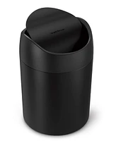 simplehuman 1.5 Liter Countertop Bathroom Trash Can